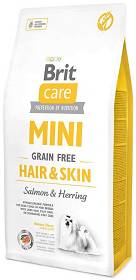 Brit Care MINI Hair&Skin Salmon&Herring Karma z łososiem i śledziem dla psa 2x7kg TANI ZESTAW