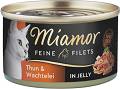 Miamor Feine Filets Karma z tuńczykiem i jajem przepiórczym dla kota puszka 100g