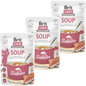 Brit Care Cat Soup with Salmon Karma z łososiem dla kota 15x75g PAKIET