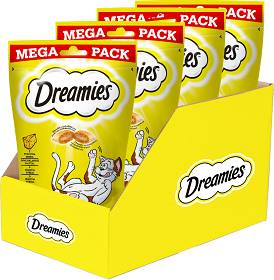 Dreamies Przysmak z pysznym serem dla kota 4x180g OPAKOWANIE ZBIORCZE