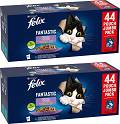 Felix Fantastic Wybór Smaków Karma w galaretce dla kota 44x85g + 44x85g GRATIS
