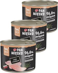 Pan Mięsko Cat Karma z indykiem i królikiem dla kota 6x200g PAKIET