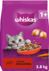 Whiskas Adult Karma z wołowiną dla kota 3.8kg