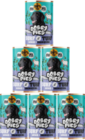 Dobry Pies Adult Surf&Turf  Karma z łososiem z jagnięciną dla psa 12x400g PAKIET