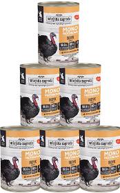 Wiejska Zagroda Kitten Monoproteinowa Karma z indykiem dla kociąt 12x400g PAKIET