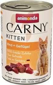 Animonda Carny Kitten Karma z wołowiną i drobiem dla kociąt 400g