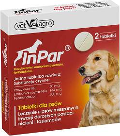 Vet-Agro InPar dla Psa Tabletki na robaki i pasożyty 2szt.