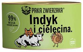 Paka Zwierzaka Duo Protein Karma z indykiem i cielęciną dla kota 200g