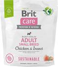 Brit Care Sustainable Adult Small Breed Chicken&Insect Karma z kurczakiem i insektami dla psa 1kg