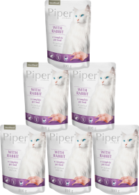 Piper Animals Karma z królikiem dla kota po sterylizacji 10x100g PAKIET