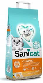 Sanicat Żwirek bentonitowy dla kota Clumping Vanilla&Mandarin 8l