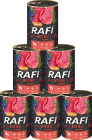 Rafi with Beef Mokra Karma z wołowiną, borówką i żurawiną dla psa 12x400g PAKIET