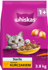 Whiskas Adult Sterile Karma z kurczakiem dla kota 3.8kg