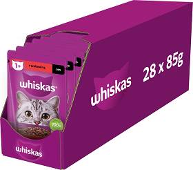 Whiskas Karma z wołowiną w sosie dla kota saszetka 28x85g