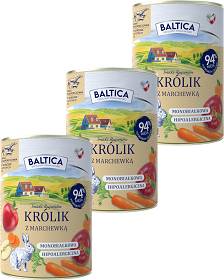 Baltica Smaki Regionów Adult Karma z królikiem i marchewką dla psa 6x400g PAKIET