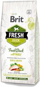 Brit Fresh Run&Work Active Adult Fresh Duck with Millet Karma z kaczką dla psa 12kg