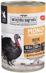 Wiejska Zagroda Kitten Monoproteinowa Karma z indykiem dla kociąt 400g