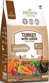 Pokusa Premium Selection Countryside Senior Turkey with Rabbit Karma z indykiem i królikiem dla psa 3kg