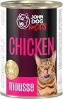 John Dog for Cats Chicken Mousse Karma z kurczakiem dla kota 400g