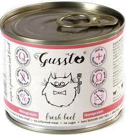 Gussto Fresh Beef Karma z wołowiną dla kota 200g
