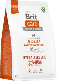 Brit Care Hypoallergenic Adult Medium Breed Lamb Karma z jagnięciną dla psa 3kg