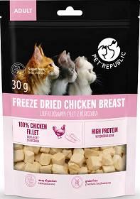 Pet Republic Adult Freze Dried Chicken Breast Liofilizowane Przysmaki z kurczakiem dla kota 30g