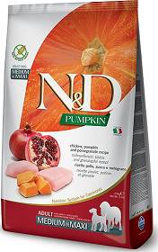 Farmina N&D Pumpkin Adult Medium/Maxi Chicken&Pomegranate Karma z kurczakiem dla psa 2x12kg TANI ZESTAW WYPRZEDAŻ