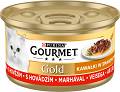 Gourmet Gold Sauce Delight Karma z wołowiną dla kota 85g