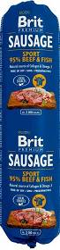 Brit Premium Sausage Beef&Fish Sport Formula Karma z wołowną i rybą dla psa 12x800g PAKIET