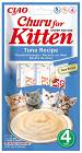 Inaba Ciao Churu Kitten Tuna Recipe Przysmak dla kociąt 4x14g