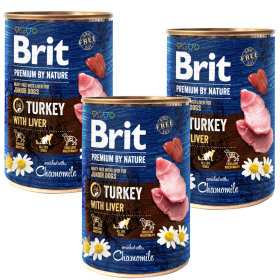 Brit Premium by Nature Junior Turkey with Liver Karma z indykiem dla szczeniaka 6x400g PAKIET