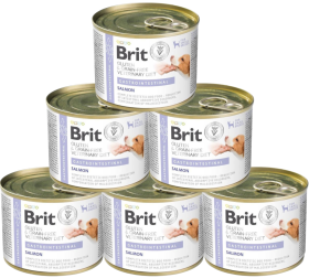 Brit Veterinary Diet Gastrointestinal Salmon&Pea Karma z łososiem dla psa 6x200g PAKIET
