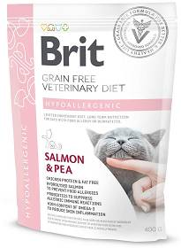 Brit Veterinary Diet Hypoallergenic Salmon&Pea Karma z łososiem dla kota 400g