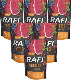 Rafi with Duck Karma z kaczką, borówką i żurawiną dla psa 10x500g (saszetka)