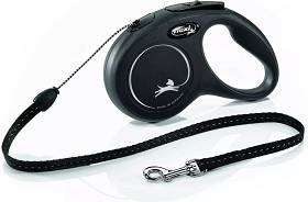 Flexi Smycz dla psa New Classic CORD rozm. S kolor czarny