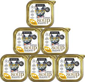 Dr Malou Freeze Dried Soup Liofilizowana Zupka z kurczakiem i dynią dla kota 10x12g PAKIET