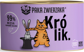 Paka Zwierzaka Mono Protein Karma z królikiem dla kota 200g