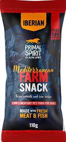 Primal Spirit Iberian Mediterranean Farm Snack Przysmaki z wieprzowiną i kurczakiem dla psa 110g