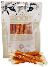 Woolf Przysmak Chicken and Rawhide Twister dla psa op. 100g