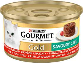 Gourmet Gold Savoury Cake Karma z wołowiną i pomidorami dla kota 85g