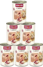 Animonda Carny Adult Karma z wołowiną i kurczakiem dla kota 6x400g PAKIET