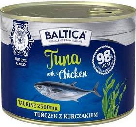 Baltica Excellent Adult Tuna&Chicken Karma z tuńczykiem i kurczakiem dla kota 185g