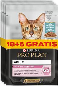 Pro Plan Cat Delicate Digestion Karma z rybami oceanicznymi dla kota 24x85g PAKIET (18+6 GRATIS)