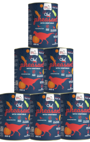 Syta Micha Chef Pheasant Karma z bażantem dla psa 6x400g PAKIET