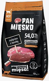 Pan Mięsko CAT Medium Karma z cielęciną i kaczką dla kota 10kg