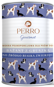 Perro Gourmet Adult Karma z bażantem i gruszką dla psa 400g