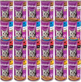 Whiskas Adult Pakiet degustacyjny w sosie i galaretce dla kota 24x400g PAKIET