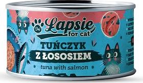 Łapsie Adult Karma z tuńczykiem i łososiem dla kota 80g
