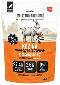 Wiejska Zagroda Karma Monoproteinowa z koziną dla psa 500g
