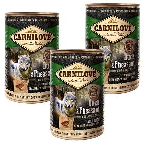 Carnilove Duck&Pheasant Karma z kaczką i bażantem dla psa 6x400g PAKIET